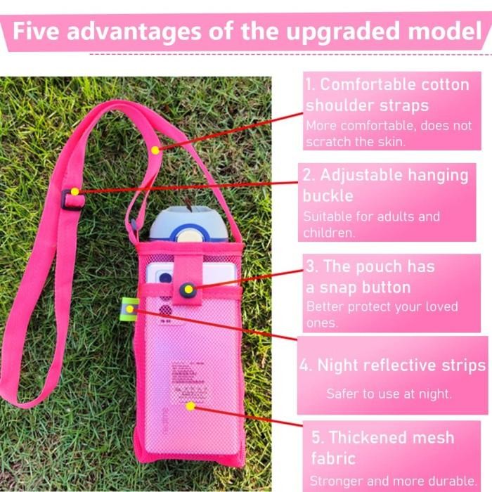 

(Expert) Tas Botol Air Minum Jaring Tas Sling Bag Tumbler Bottle Tas Botol Air