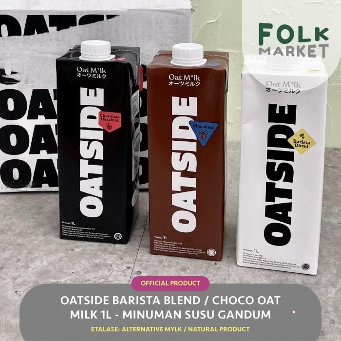 

(Allthebest) OATSIDE Oat Milk 1L Barista Edition / Chocolate - Minuman Susu Gandum