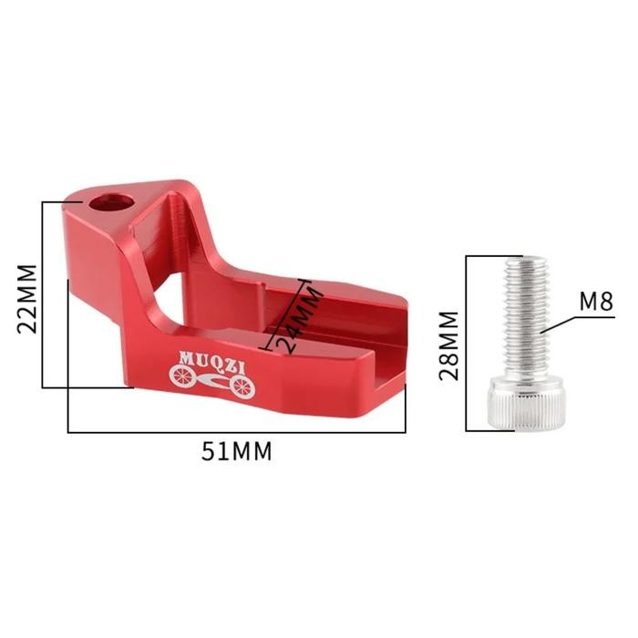 MUQZI ADAPTOR REM U C BRAKE SEPEDA LIPAT EXTENSION ADAPTER BRAKET REM C U V BRAKE SEPEDA