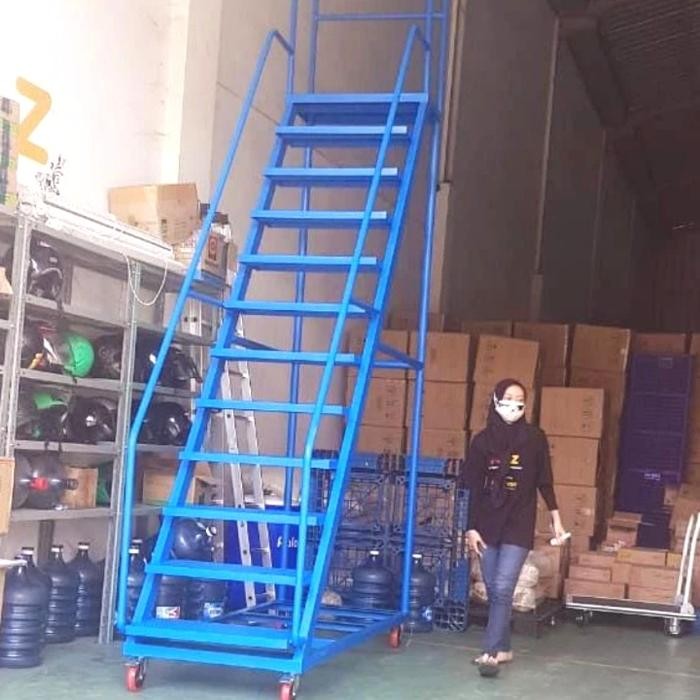 

Terlaris Tangga Dorong Gudang Pabrik Supermarket Tangga Dorong Tinggi 3Meter