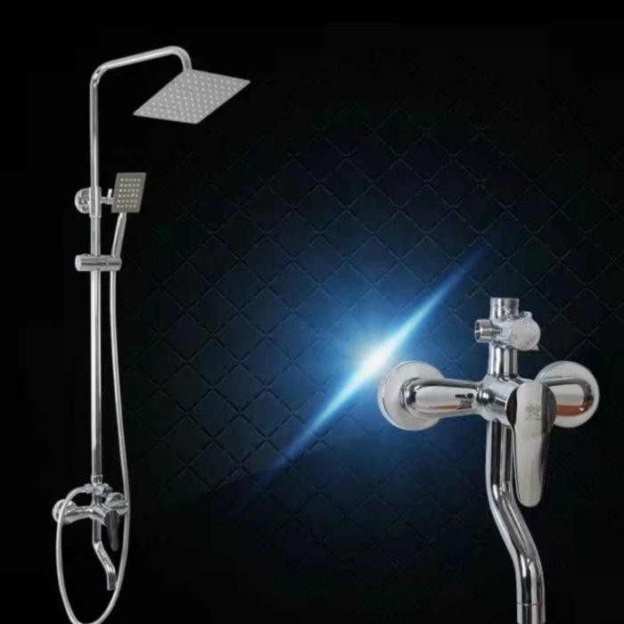 Laris Shower Tiang Air Panas Dingin Kuningan / Kran Column / Model Toto