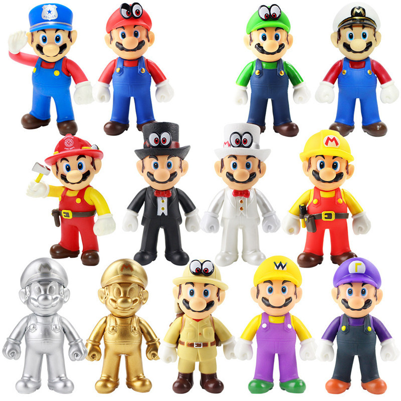Super Mario Toys Mario Bros Luigi Odyssey Figures Mario Bros Action Figures Mario Pvc Toy Figures