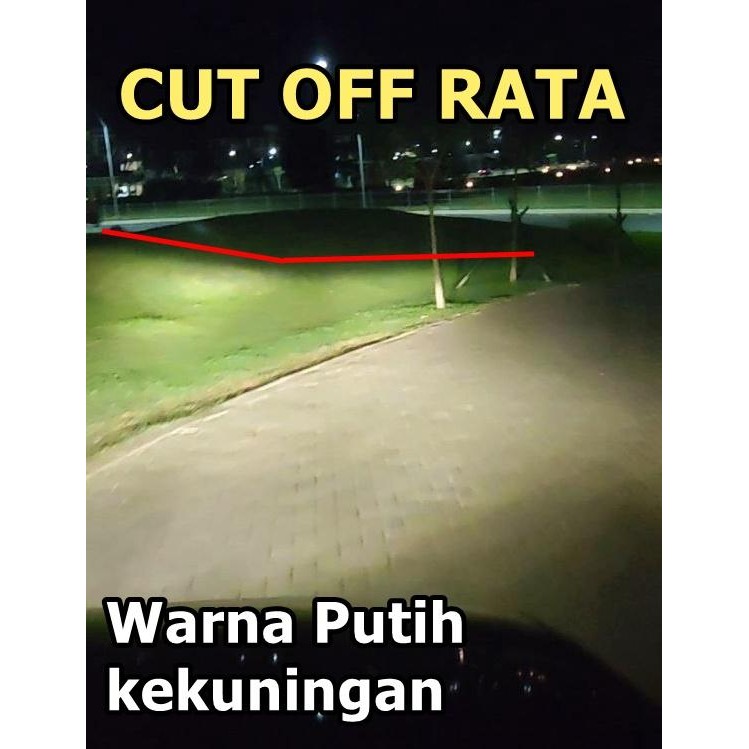 LAMPU LED H4 / H11 / H16 4300K KUNING WARM WHITE 55WATT ALL SEASON