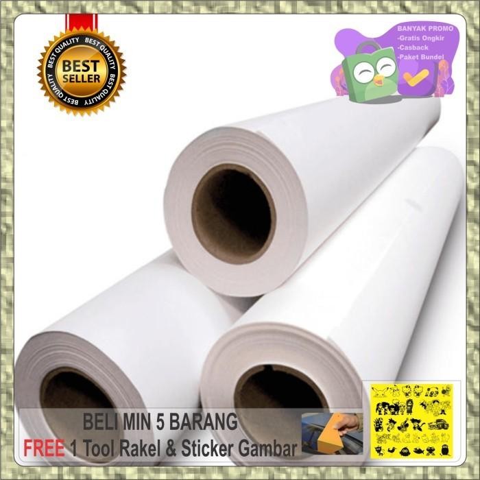 (Expert) Stiker putih glossy/metalic / skotlet putih glossy/metalik