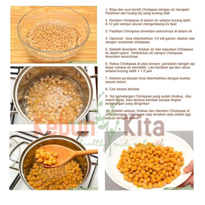 

Kacang Arab / Garbanzo / Chickpeas 1 Kg (Raw/Mentah)