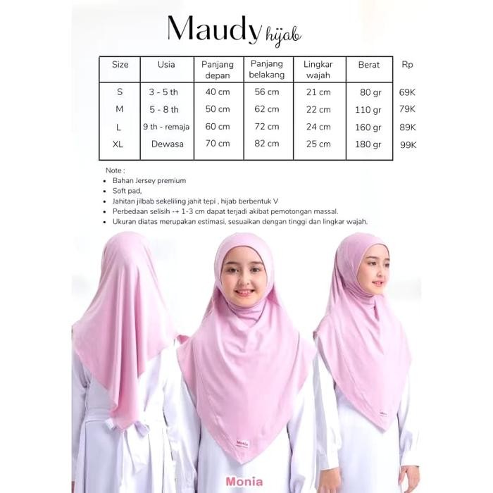 (Expert) yara Monia Jilbab sekolah pramuka - Jilbab anak sekolah - jilbab anak Coklat - Jilbab anak