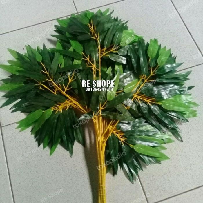 Bunga Plastik/Bunga hias/bunga artificial/Daun Bambu artificial