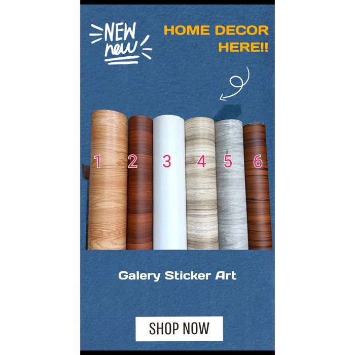 Stiker Motif Serat Kayu