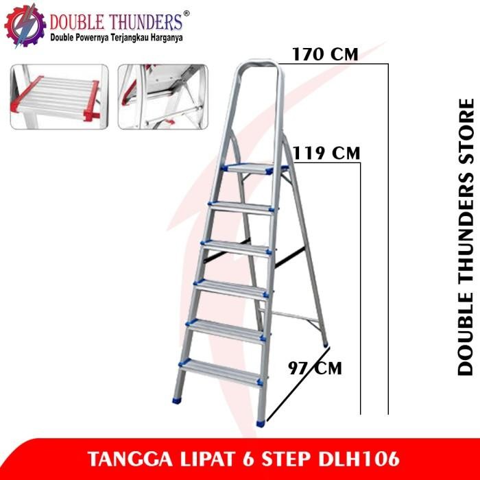 

Terlaris Dt Dlh106 Tangga Lipat 6 Step 1,7 Meter