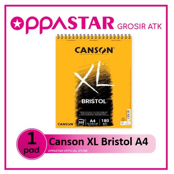 

CANSON XL BRISTOL A4 50 180 KERTAS DRAWING GAMBAR 31078A021 KODE 1444