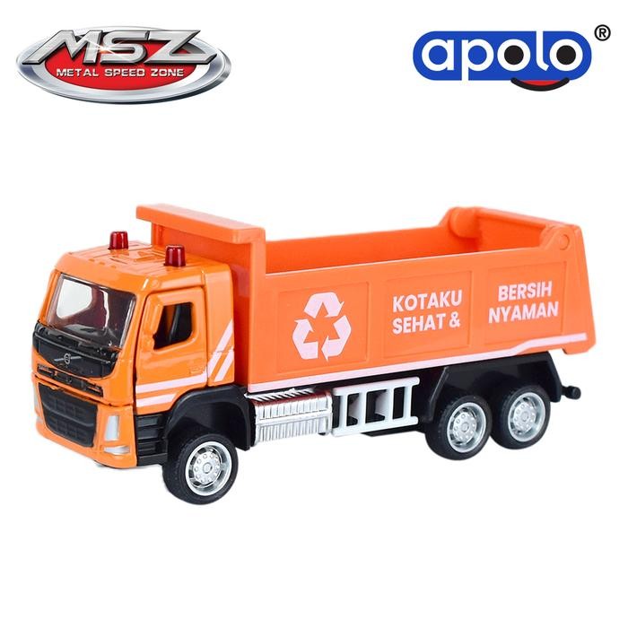 BEST SELLER APOLO MSZ 1:43 2021 VOLVO FM INDONESIAN GARBAGE DUMP TRUCK TERMURAH
