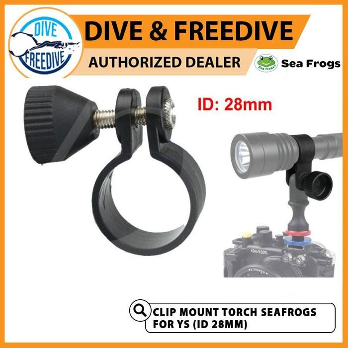 Dh-5 Clip Mount Holder Torch Light Diving Seafrogs For Ys Adapter 28Mm