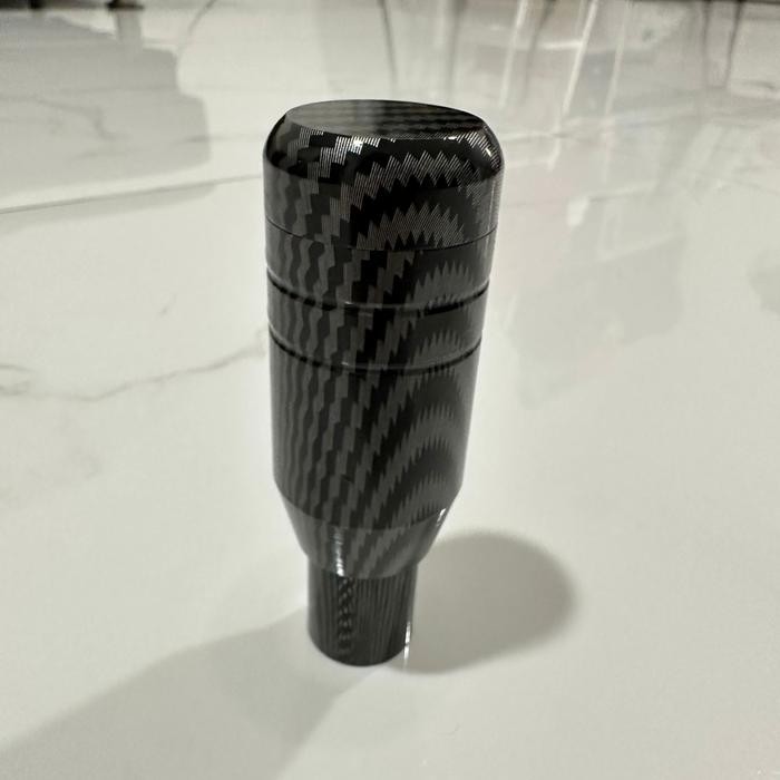 Gercep Knob Persneling / Gear Shift / Tuas Gigi Mobil Matic Motif Karbon Universal