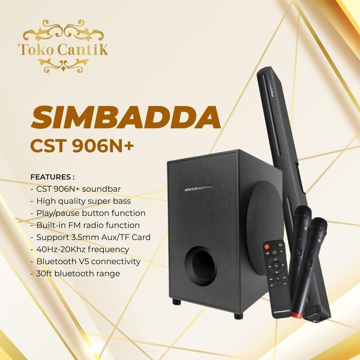 Simbadda Cst 906N+ Soundbar Tv Bluetooth Home Theater Karaoke 906 N+