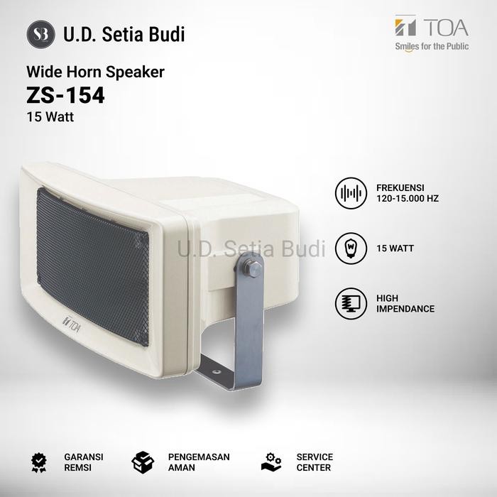 Toa Zs-154 Wide Horn Speaker 15 Watt Asli Dan Bergaransi