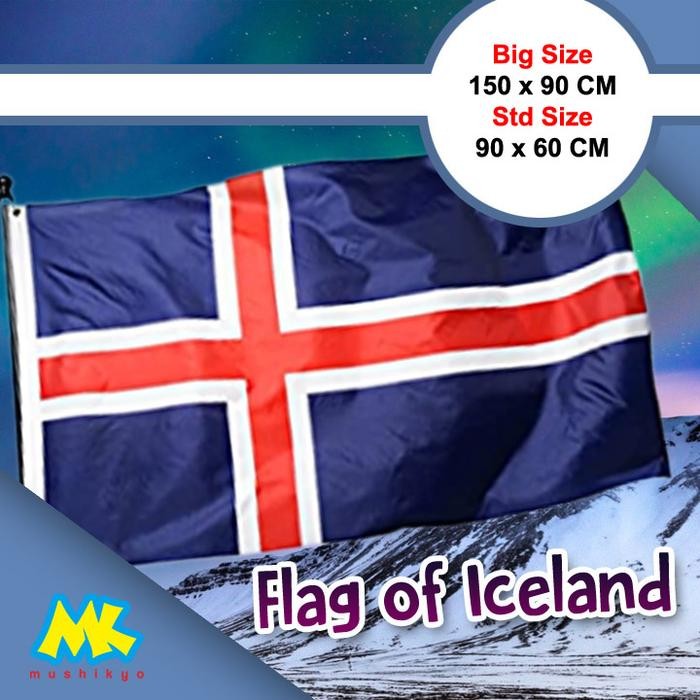 

Terlaris Bendera Islandia / Iceland Flag - ukuran besar SALE