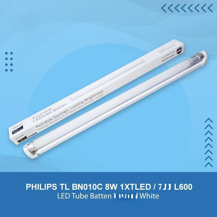 Lampu TL Led T8 Philips 8w + Kap 60 Cm