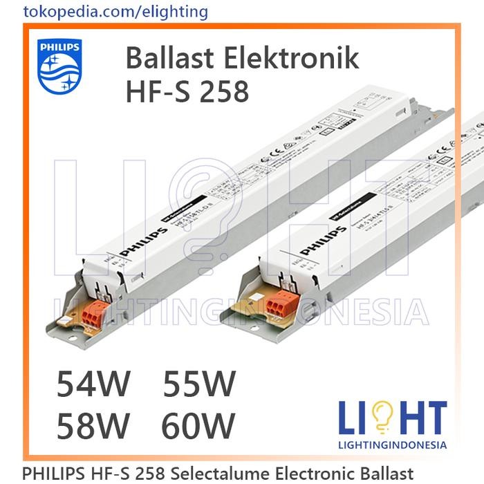 Philips Electronic Ballast HF-S 258 TL-D II 220-240V Trafo 58W 54W 55W