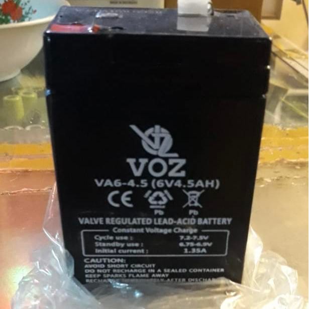 aki baterai battery accu voz vrla 6v 4ah 6 v 4 ah
