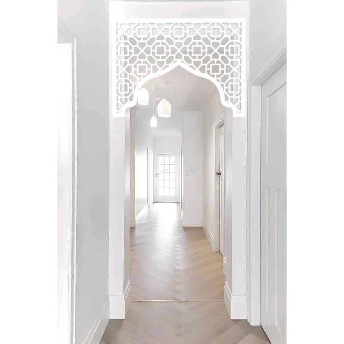 Hiasan Ornamen Pintu Mushola Rumah Krawangan Pintu Mushola