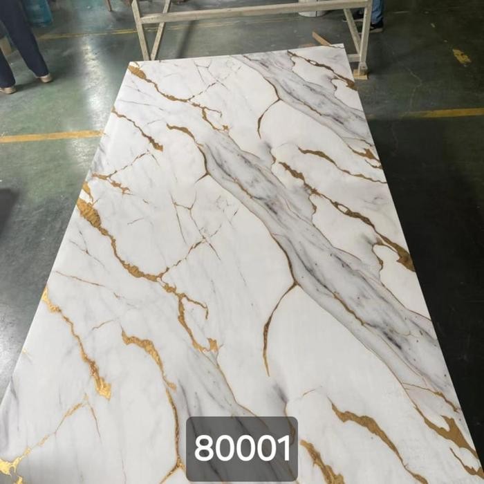 UV Marble Sheet / PVC Marmer / Wallpanel Marmer / Panel Dinding Motif Marmer