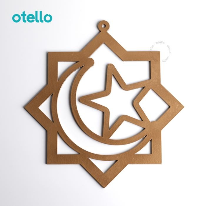 Hiasan Idul Fitri Bulan & Bintang Dekorasi Ornamen Dekorasi Dinding