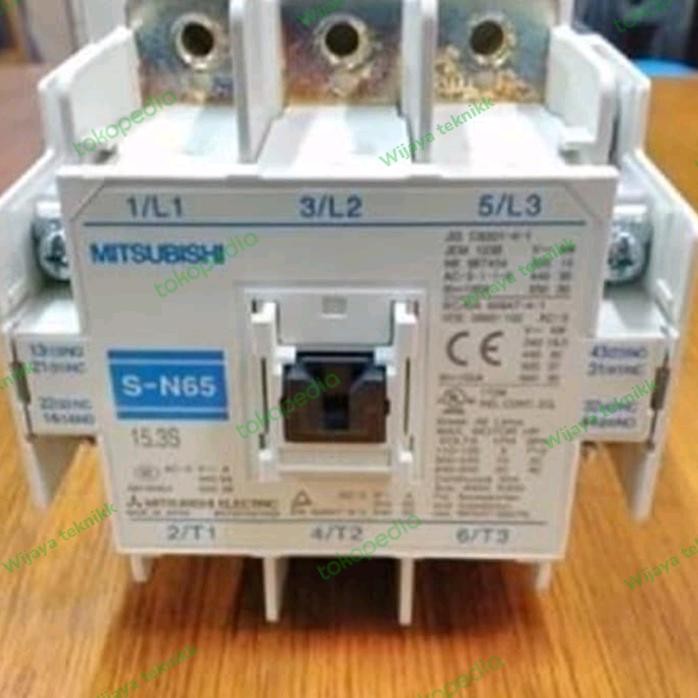 kontaktor Mitsubishi S-N65 Tersedia dengan koil 220V ampere 100A
