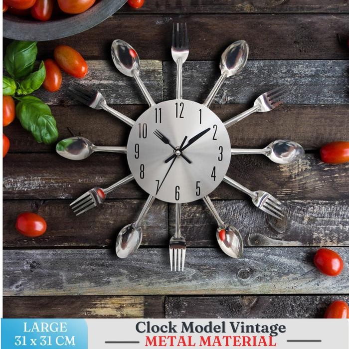 Jam Dinding Hias Dekorasi Dapur Ruang Tempat Makan