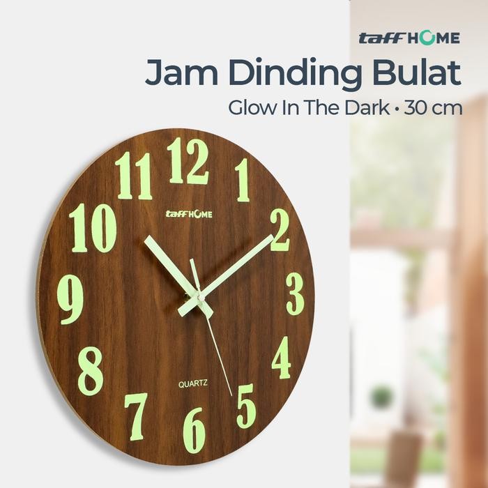 AINVIA Jam Dinding Kayu Retro Vintage Jadul Antik Desain Unik Silent
