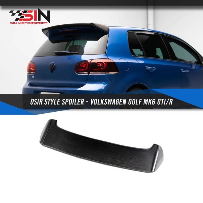 PREMIUM Spoiler VW Golf MK6 TSI GTI / Wing VW Golf Carbon OSIR Style