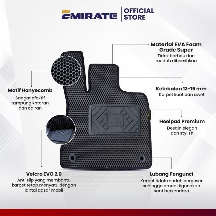 Karpet Mobil Emirate MG 4 EV Tipe Premium Honeycomb