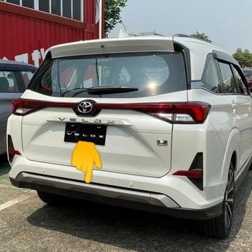 PREMIUM Cover Spoiler moulding bemper belakang avanza veloz 2022 original