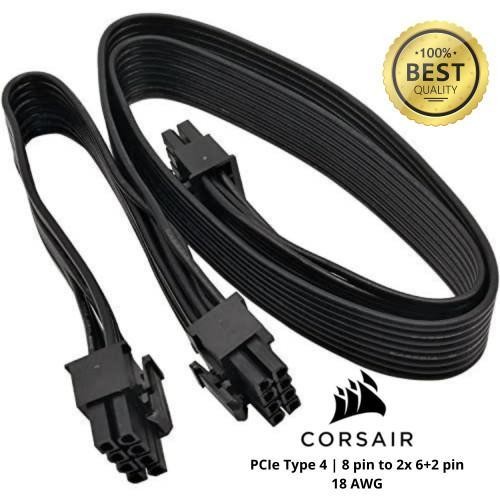 PREMIUM Kabel Modular PSU Corsair PCIe Type 4 8 pin to 2x 6+2 pin