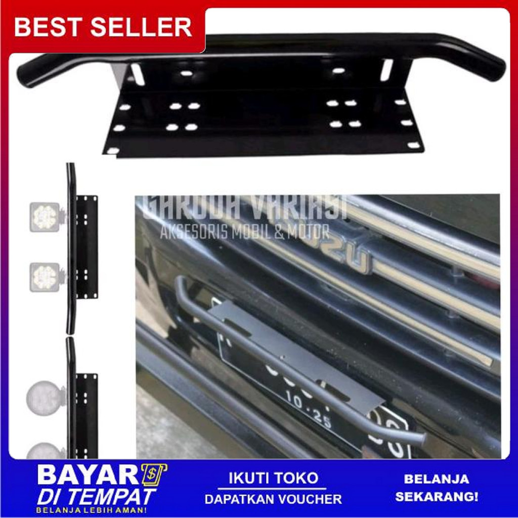 FREE ONGKIR FRAME PLAT NOMOR MOBIL BESI / DUDUKAN PLAT NOMOR MOBIL BESI / BAHAN PLAT BESI BISA COD