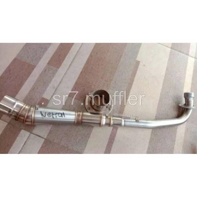 PREMIUM Pipa header leher bebek dan adaptor knalpot racing adaptor slincer fu ckd cbu vega jupiter
