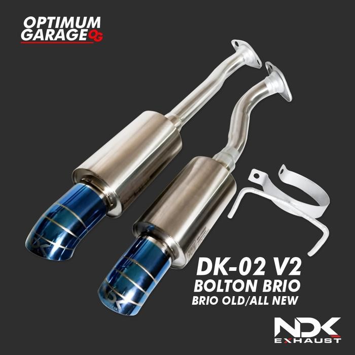 PREMIUM BOLTON HONDA BRIO MUFLER DK-02V2 NDK EXHAUST KNALPOT MOBIL RACING
