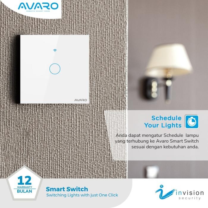 Saklar Avaro Smart Switch Wifi GANG Wireless - 1 GANG 2 GANG 3 GANG