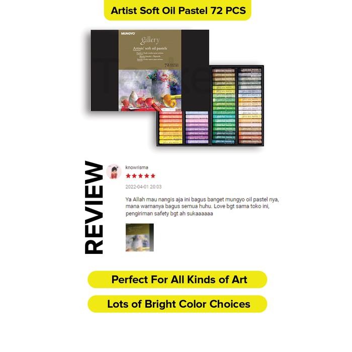

TERBARU! Mungyo - Artist Soft Oil Pastel/Crayon Minyak 72 PCS