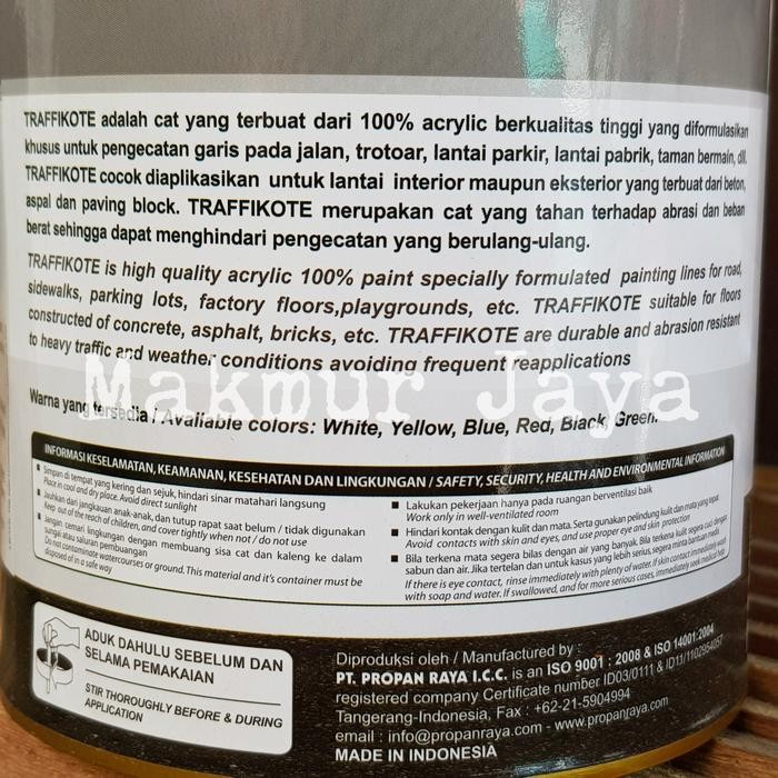 CAT MARKA JALAN TRAFFIKOTE PROPAN WATER BASED 1KG