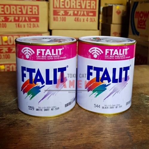 FTALIT CAT MINYAK KAYU BESI PUTIH DOFF / HITAM DOFF 1KG