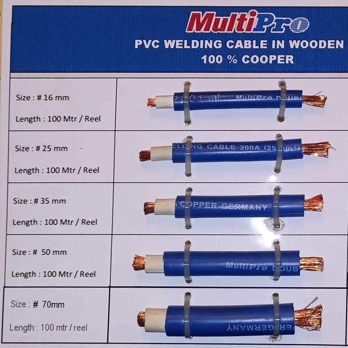 Multipro Kabel Las Listrik 50mm Full Tembaga Germany