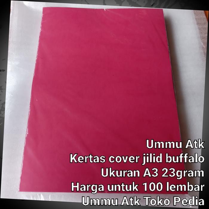 

Kertas cover jilid buffalo A3 merah