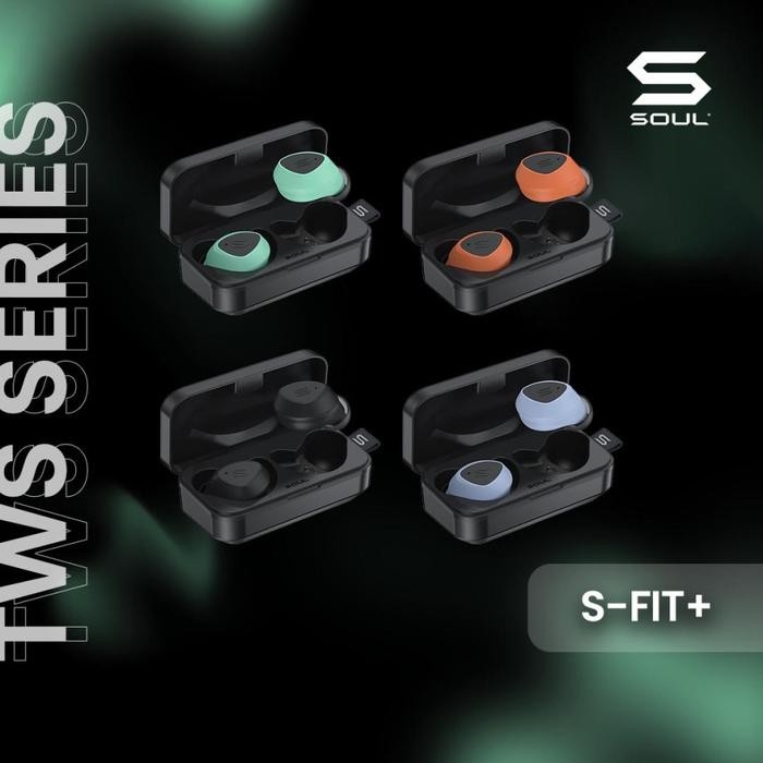 PROMO SOUL S-Fit+ All-Conditions True Wireless Earphone with Colored Sleeves