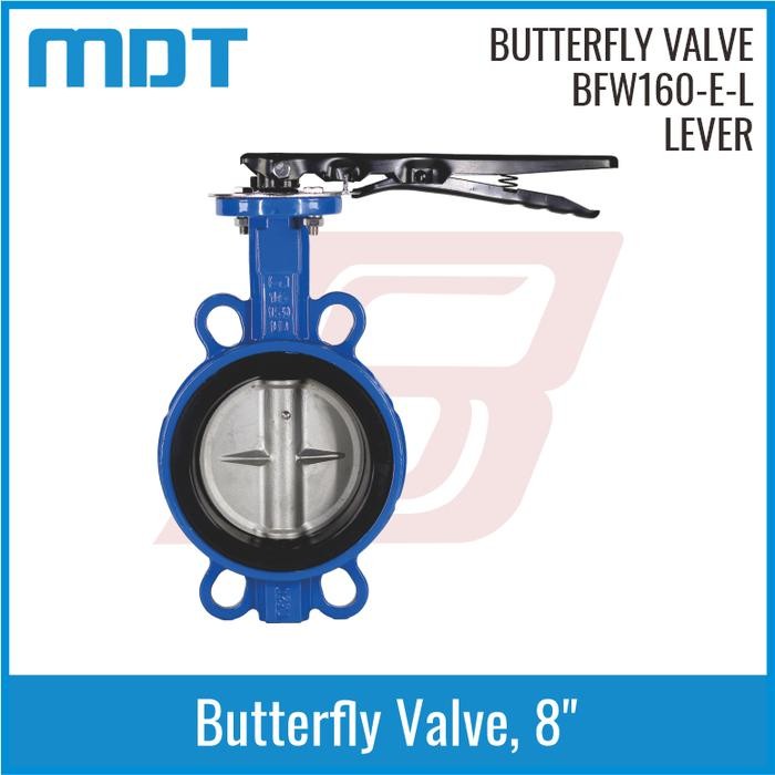 Mdt Bfw160-E-L 8, Butterfly Valve, Epdm Seat, Lever