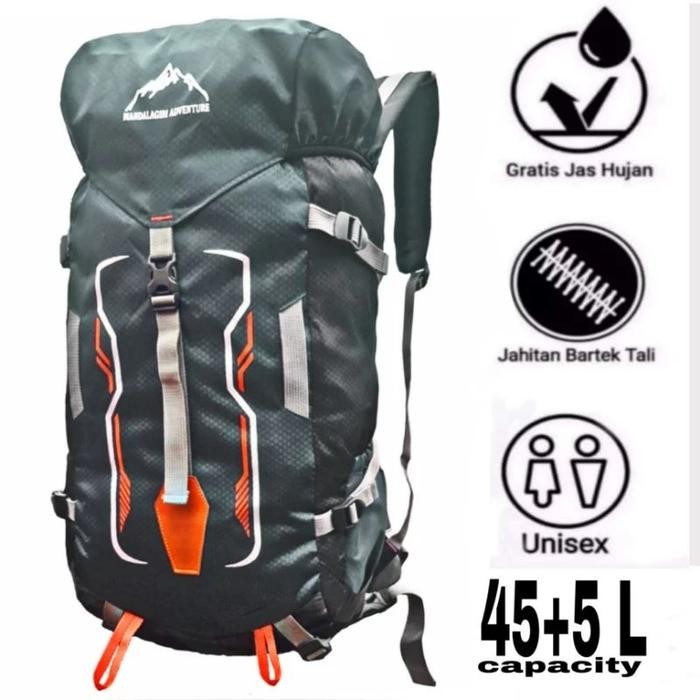 Tas Gunung 45+5Liter / Tas Camping / Tas Outdoor / Tas Becakpak