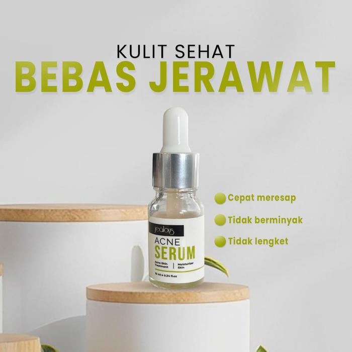 NEW JEALOUS ACNE SERUM WITH NIACINAMIDE & SUCCINIC ACID KULLIT BEBAS JERAWAT SERUM PENCERAH