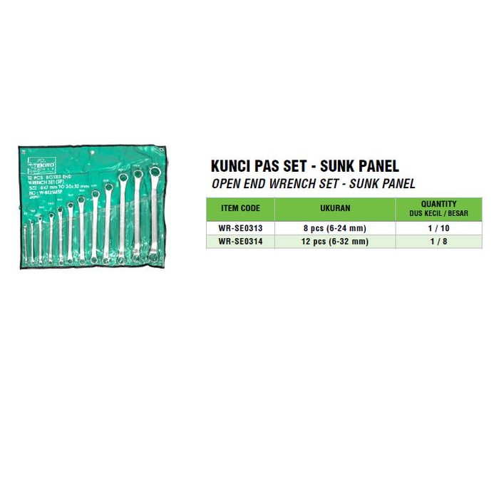 Gercep Tekiro Kunci Pas Set Sunk Panel Original