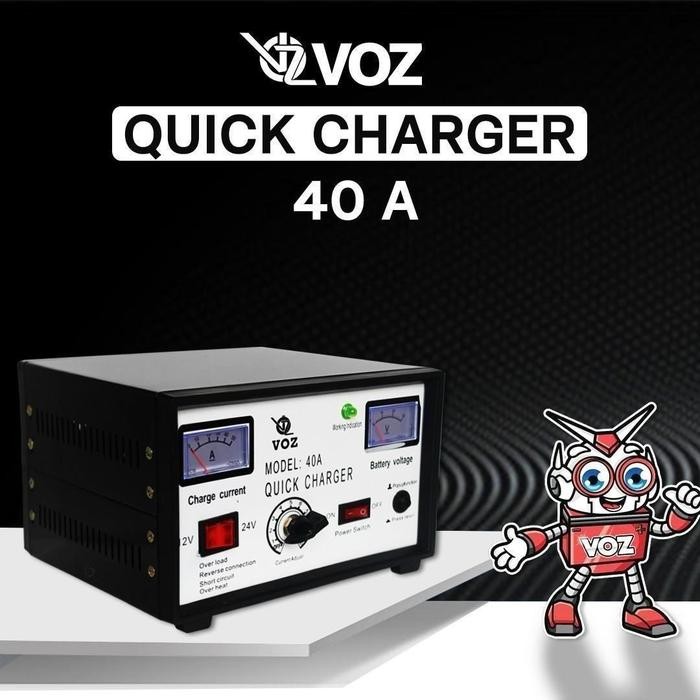 VOZ CHARGER AKI 40A CHARGER AKI MOBIL CHARGER AKI KERING