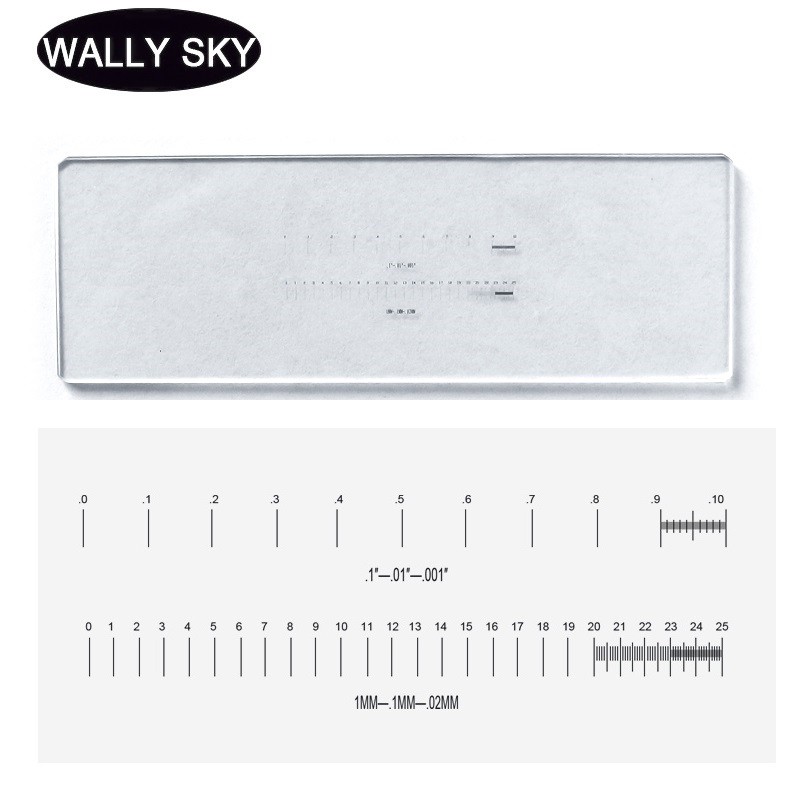 Microscope Calibration Slides Microscope Stage Lens Micrometer Optical Glass Microscope Reticle Rule