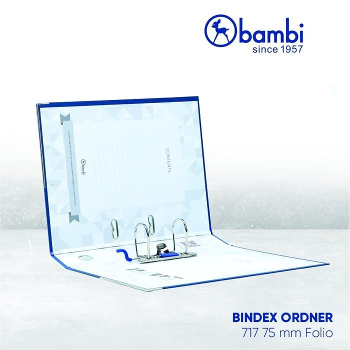 

BAMBI ORDNER F4 KWITANSI ODNER BINDEX ECOLOGY ORDNER 777 717 BLACK BLUE KUARTO KWARTO FOLIO F4 75MM